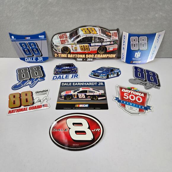 Dale Jr #8 and #88 Nascar Magnetic Car Decal Collection - Picture 1 of 9